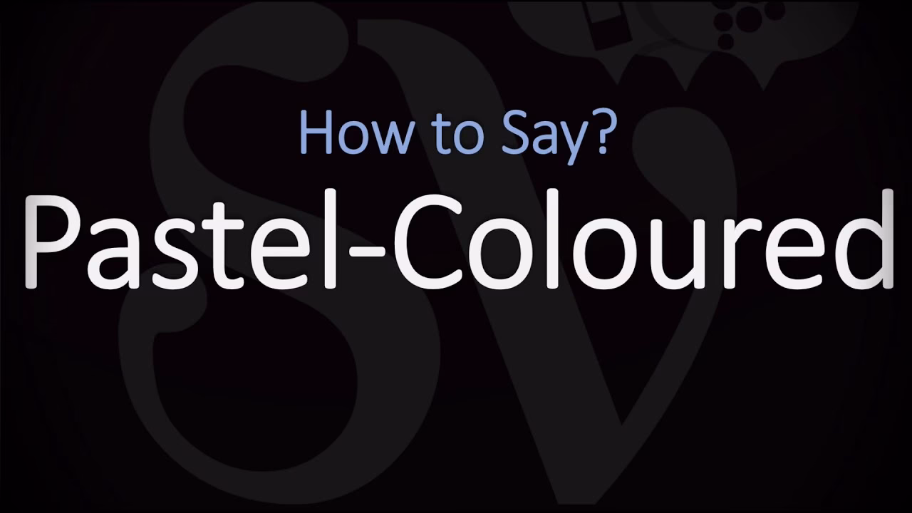 What does pastel mean in English?