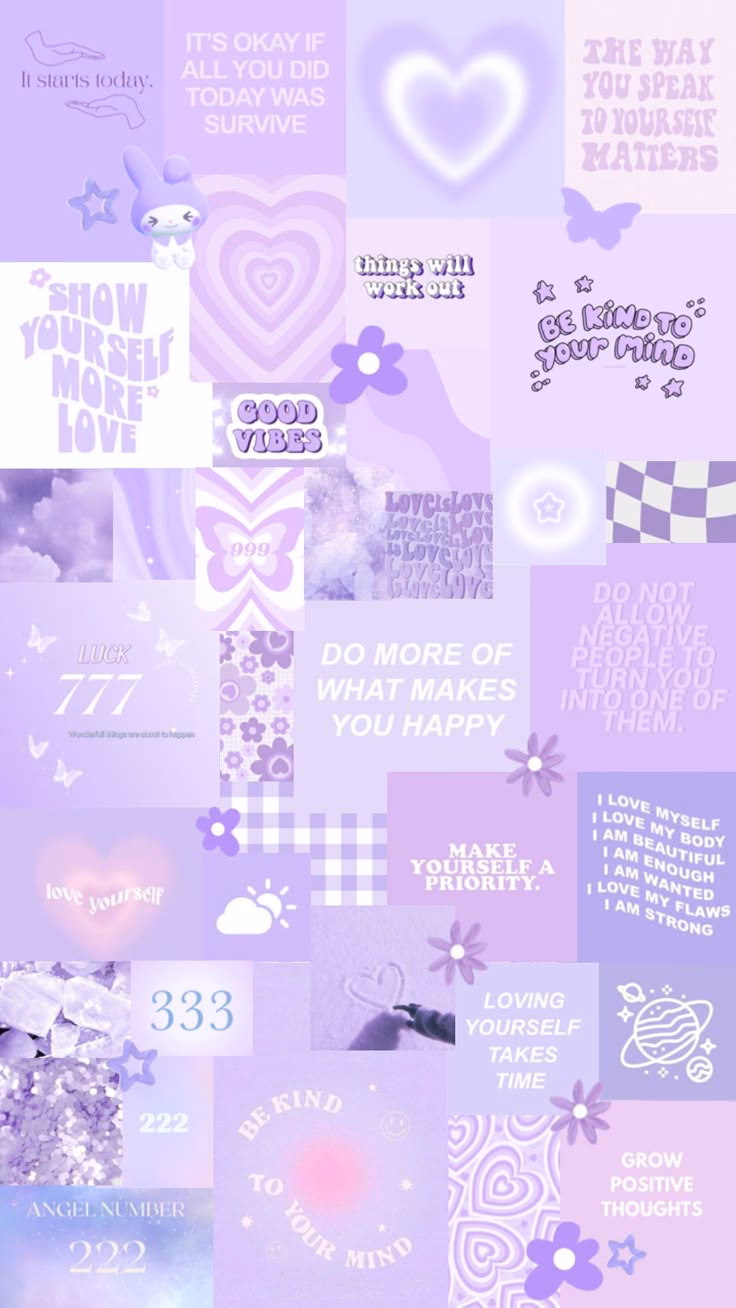 How many pieces are in the pastel purple lavender photo collage kit?