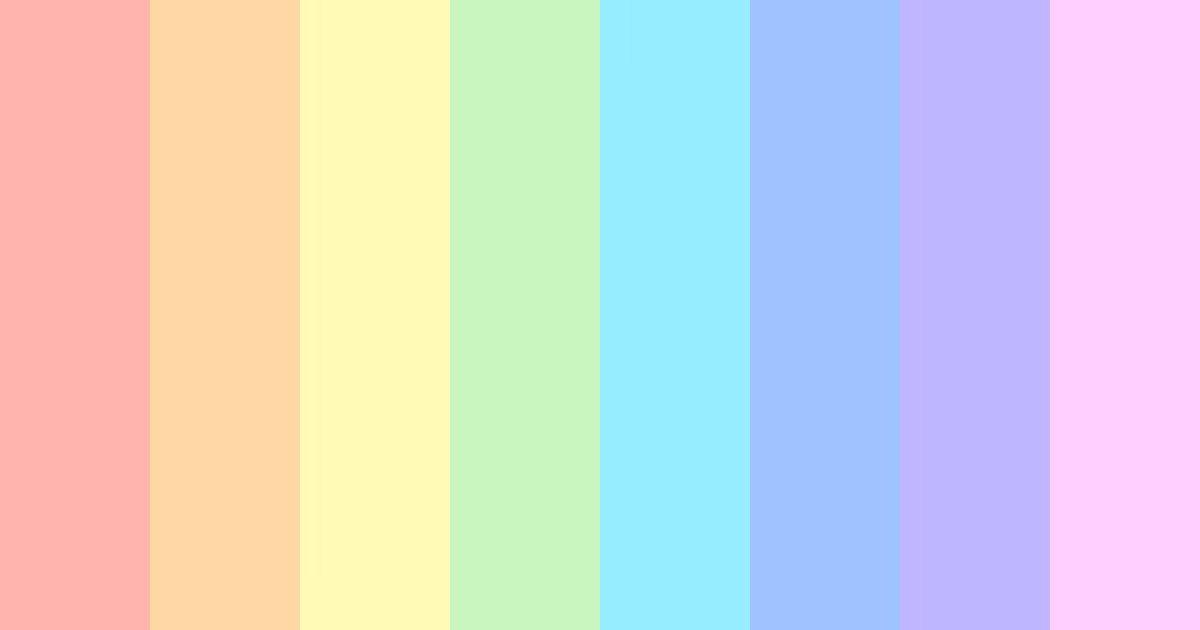 Where can I find beautiful pastel rainbow color palettes?