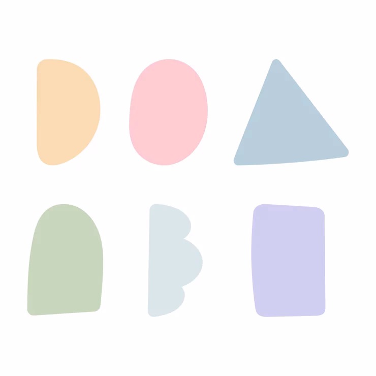 How many pastel shapes stock photos are there?