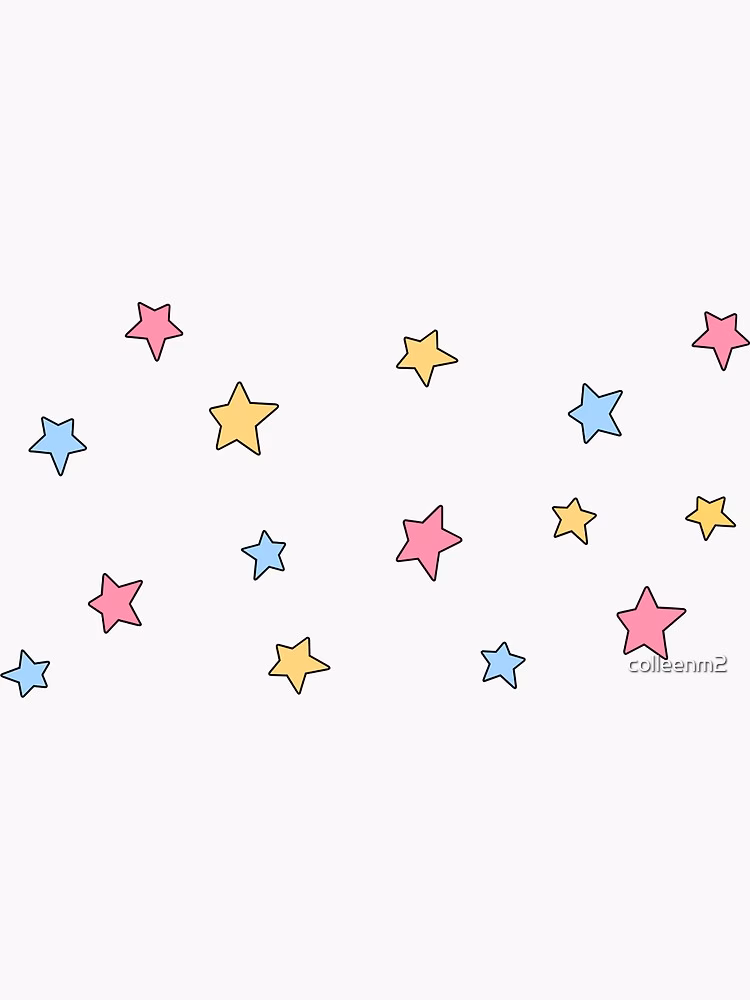 How many pastel stars are there?