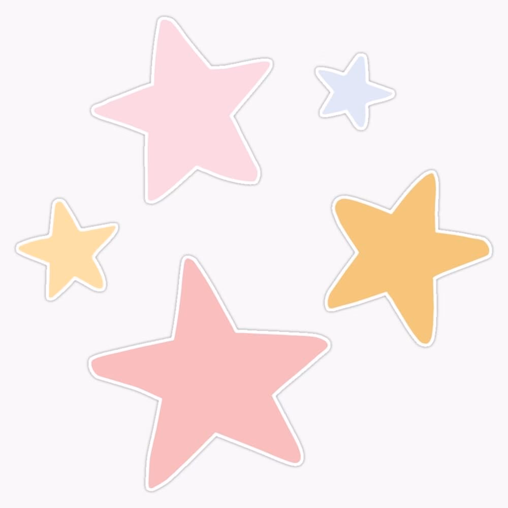 How many pastel stars are there?