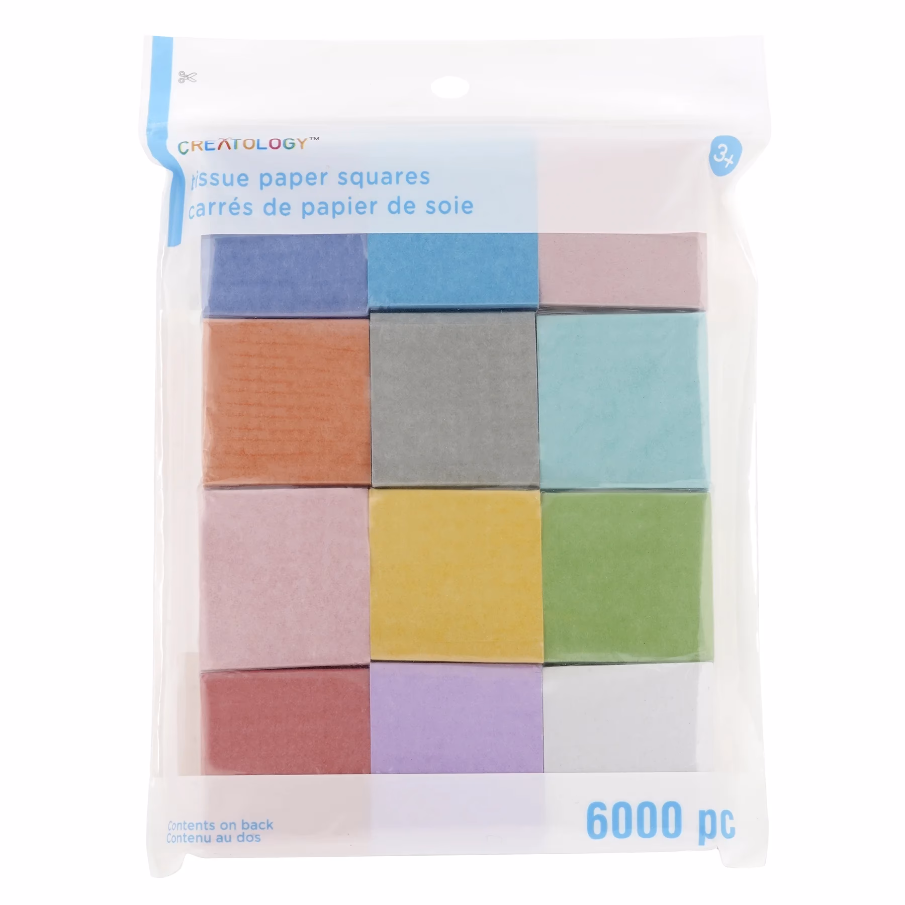 What are multicolored tissue paper sheets used for?