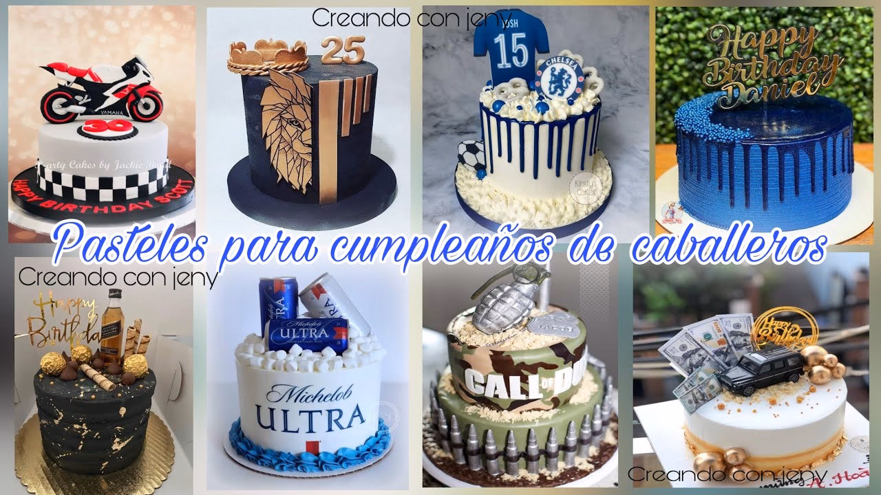 ¿Cuáles son las tendencias actuales en pasteles de cumpleaños para hombres?
