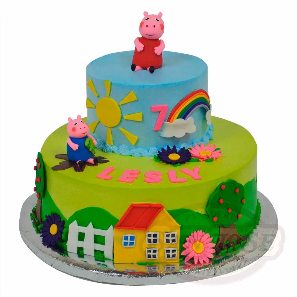 ¿Por qué George y Peppa Pig hacen un pastel?