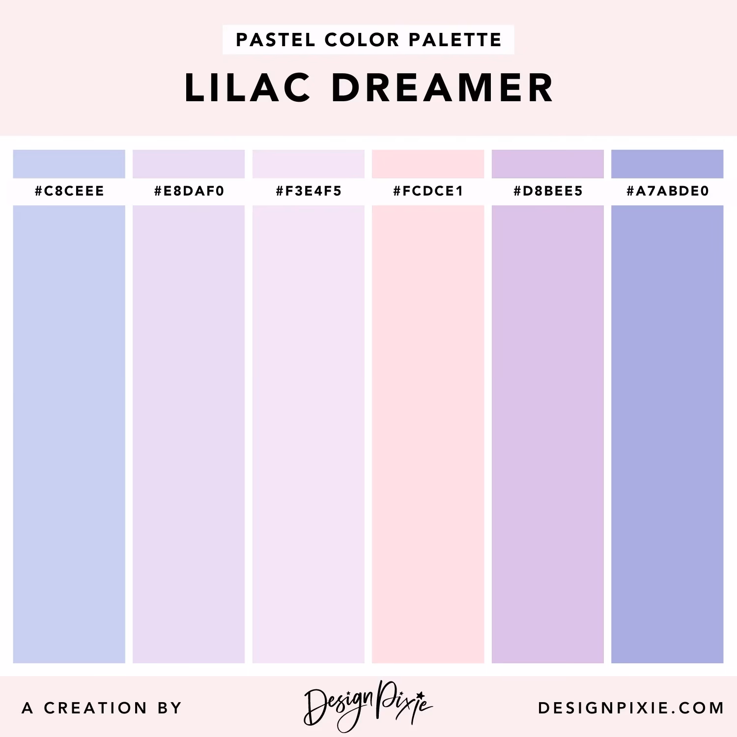 What is the hex code for pastel pink (RAL Design)?