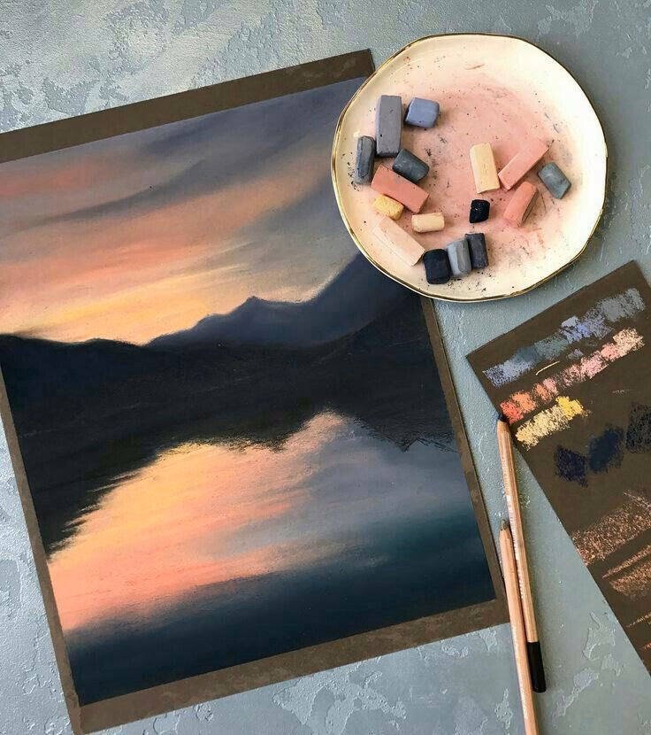 Can you use oil pastels for the first time?