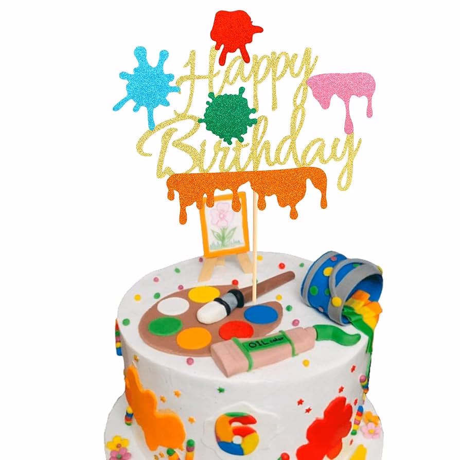 ¿Cómo se aplica la pintura en los postres?