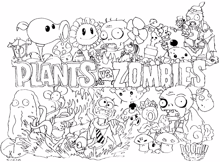 ¿Qué hace que los dibujo para colorear de Plants vs. Zombies sean tan divertidos?