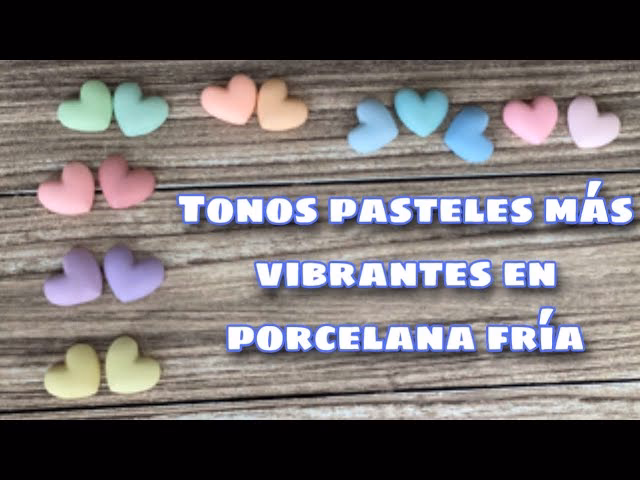 ¿Cómo se puede dar color a las figuras de porcelana fría?