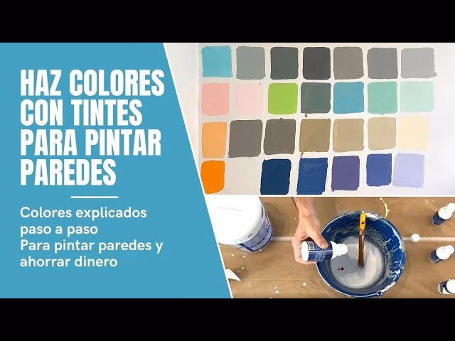 ¿Cómo se preparan los colores en látex?
