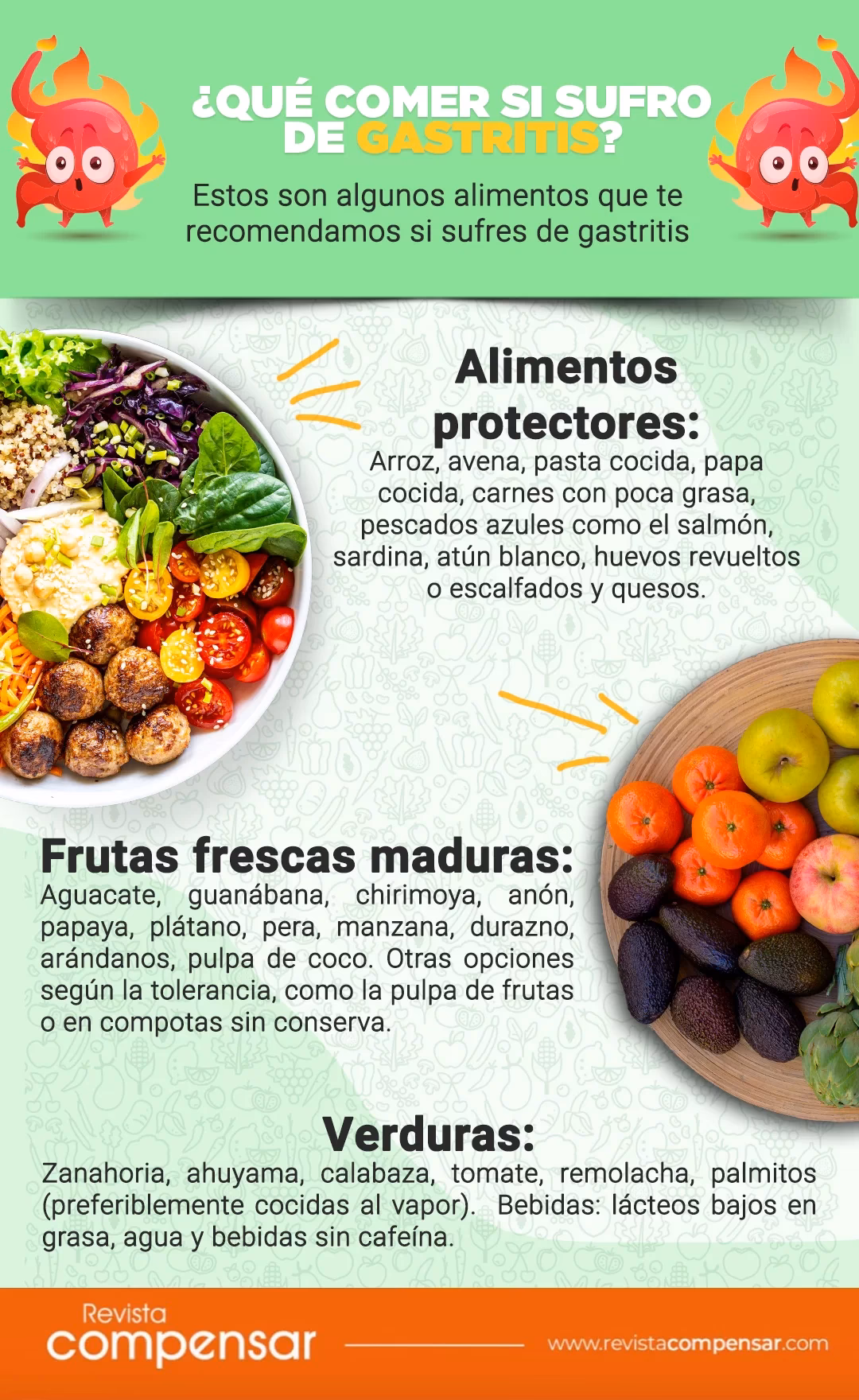 ¿Puedo comer papas fritas si tengo gastritis?
