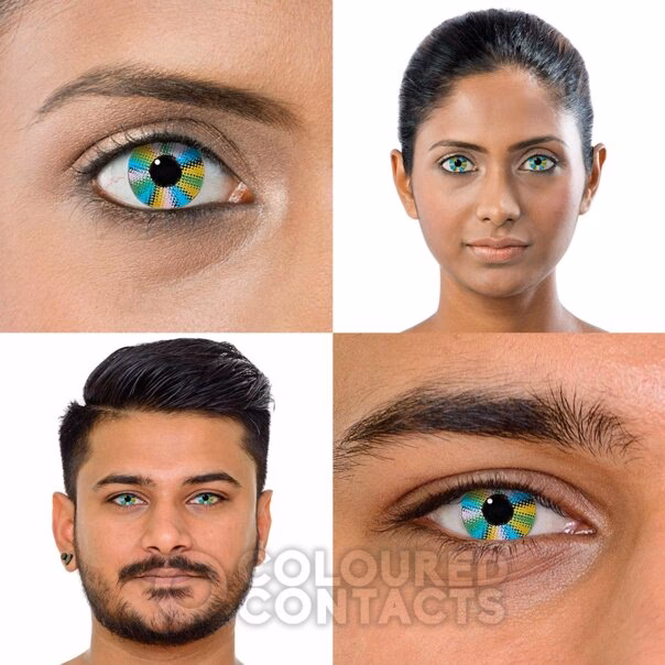 What is a 7-tone color contact lens?