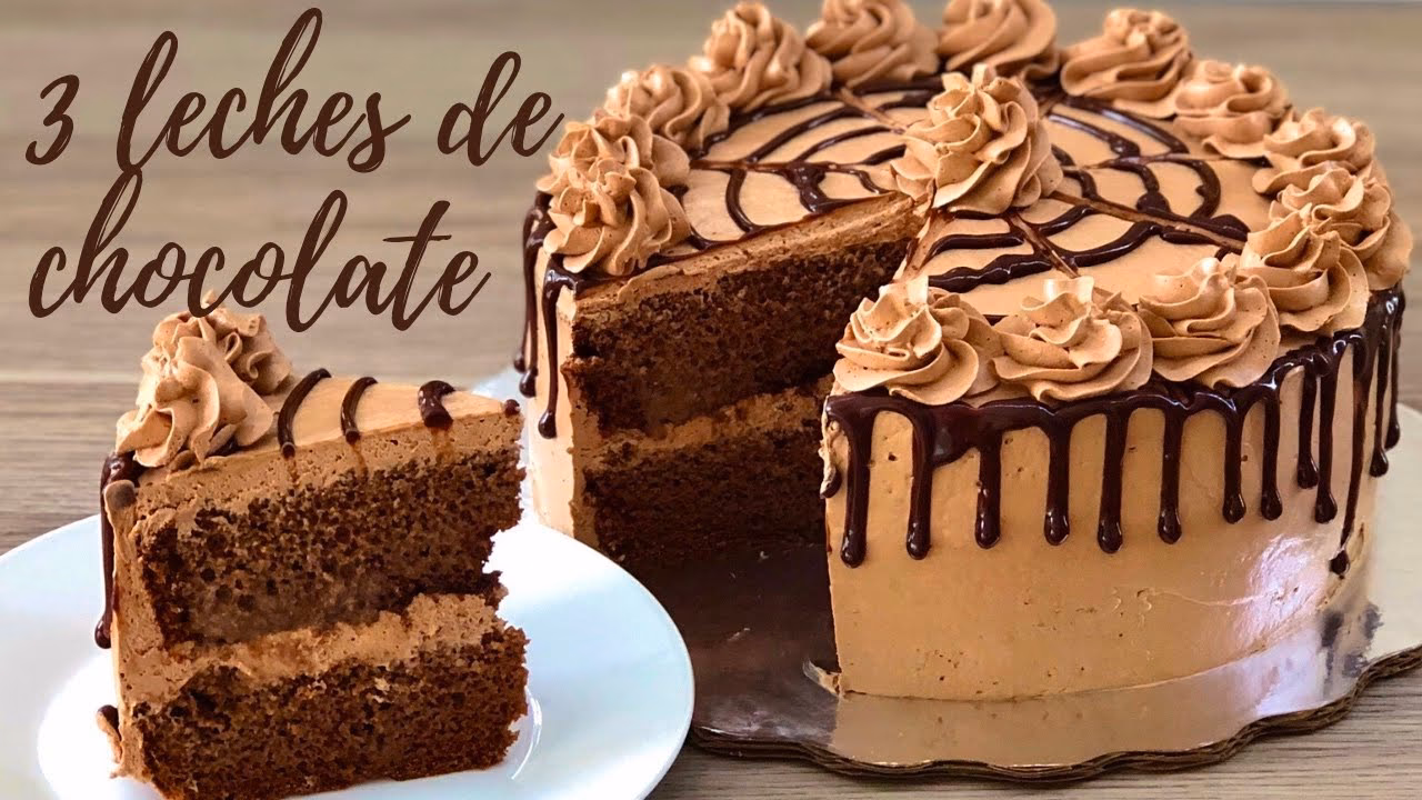 ¿Cómo hacer una torta de tres leches de chocolate?