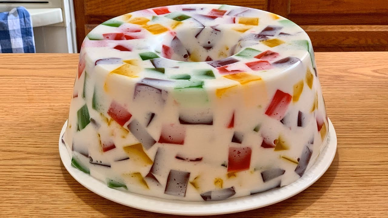 ¿Cómo hacer una receta de gelatina de mosaico?