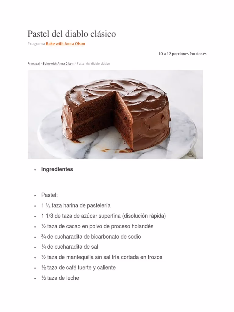 ¿Cuál es la diferencia entre el pastel del diablo y la tarta de chocolate?