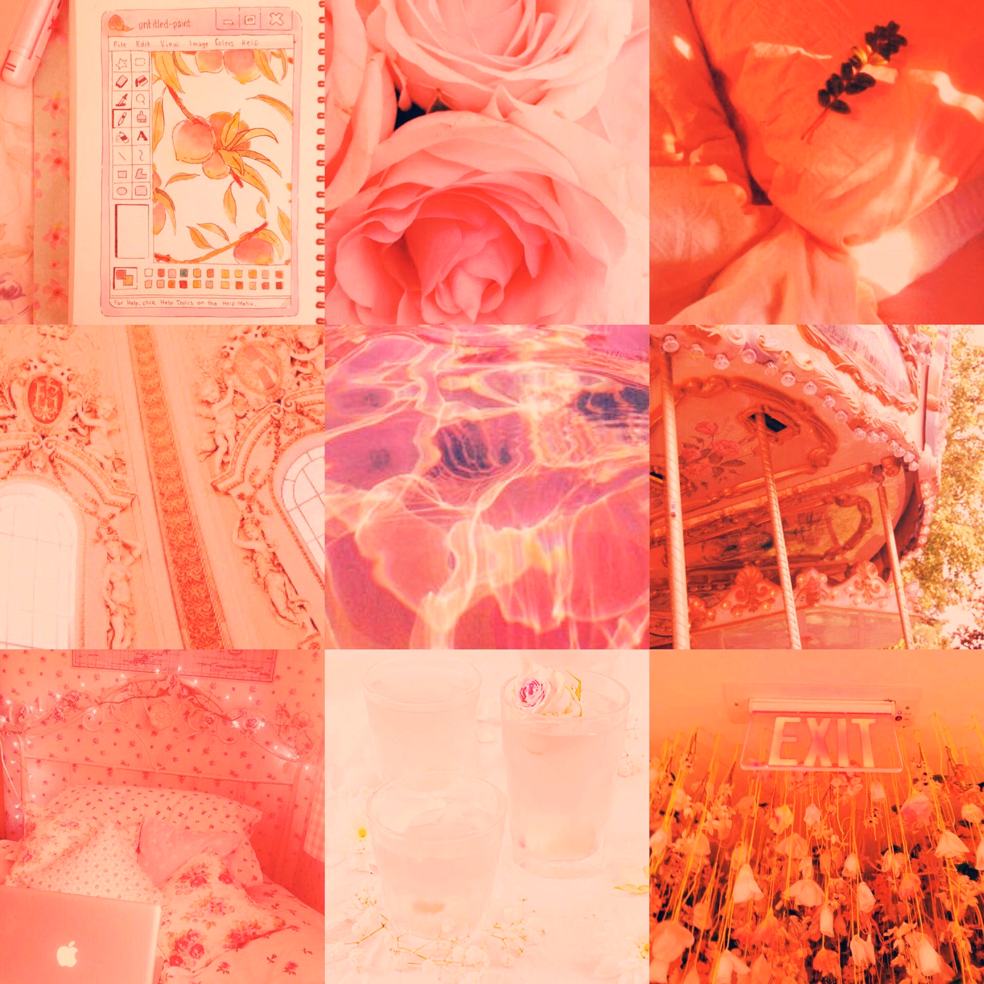 How many red pastel aesthetic desktop wallpapers are there?