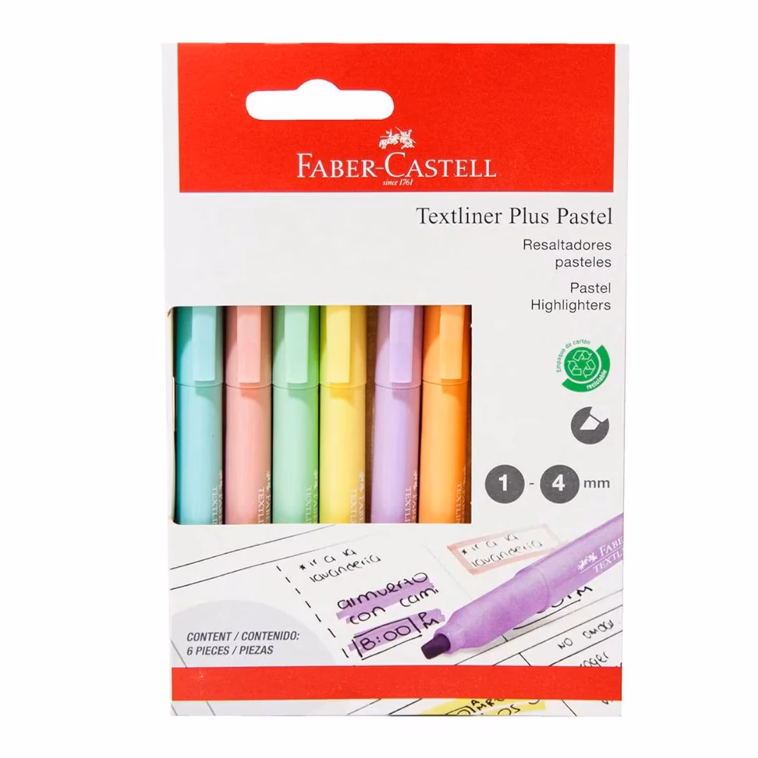 ¿Cuántos resaltadores hay en Faber Castell?