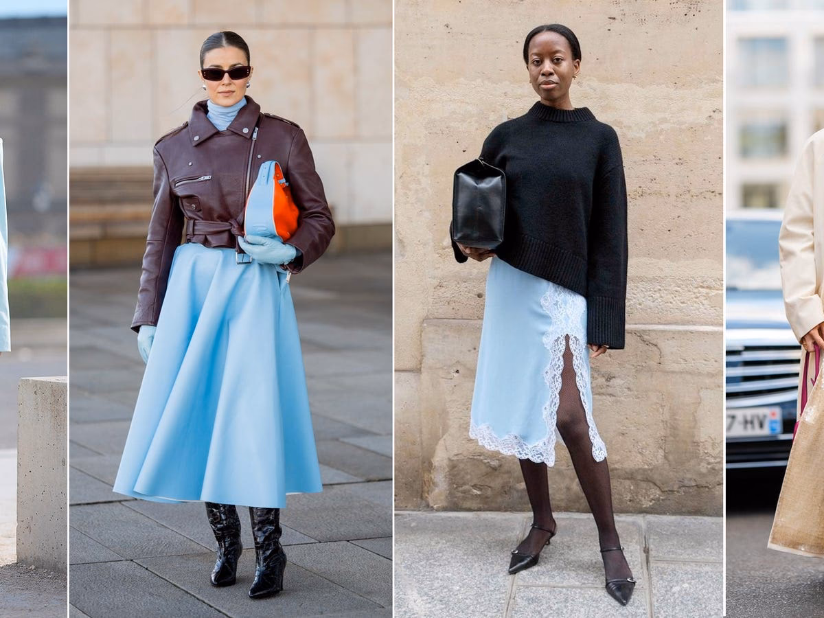 ¿Cómo combinar el color celeste con la ropa?