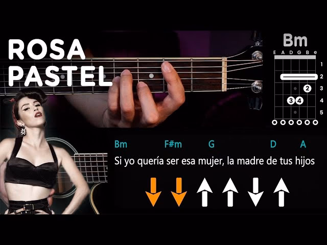 ¿Cuáles son los acordes de rosa pastel?