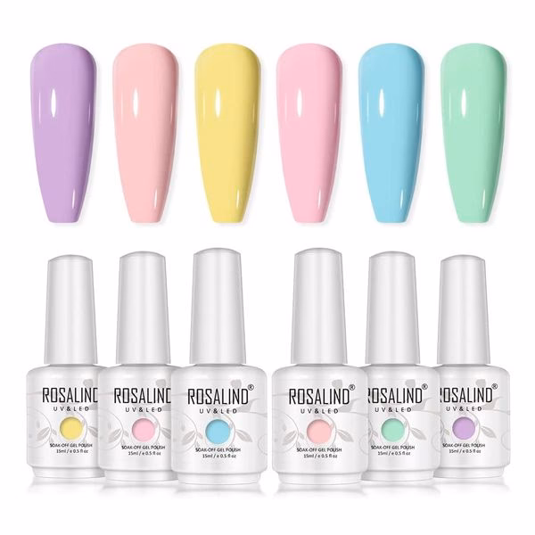 ¿Cómo combinar uñas pastel con colores fuertes?