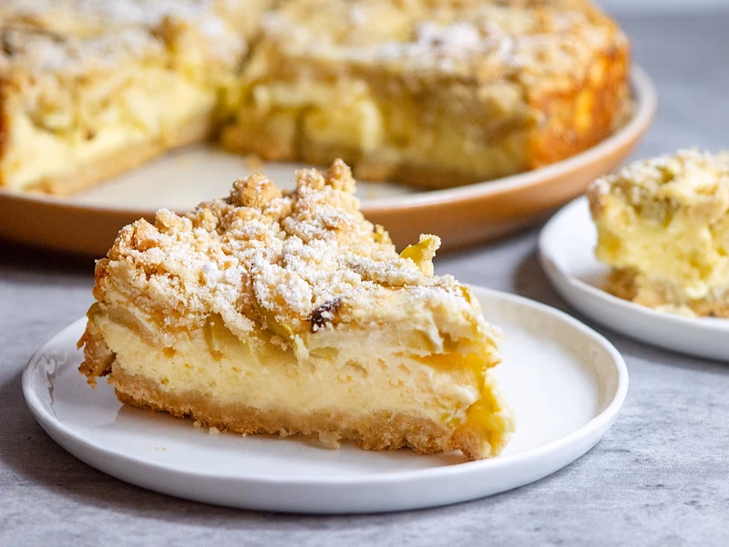 ¿Cuánto tiempo se cocina la torta de crumble?