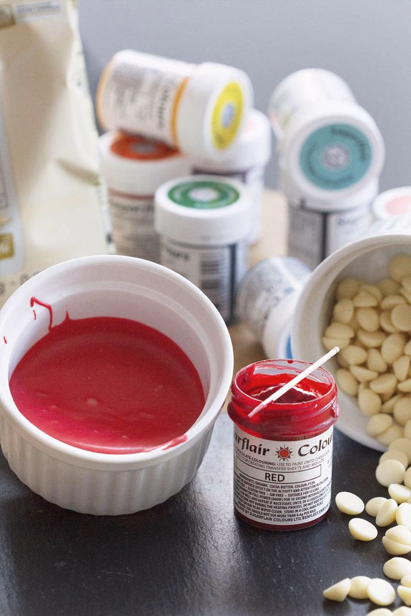 ¿Qué colorantes se usan para colorear chocolate?