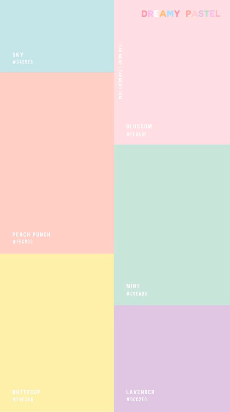 What colors are in the pastel spring color scheme palette?