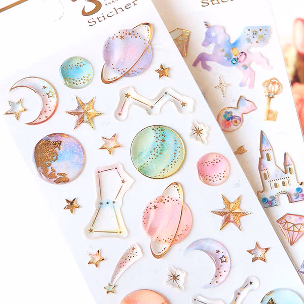 ¿Cuántos stickers de pasteles hay?