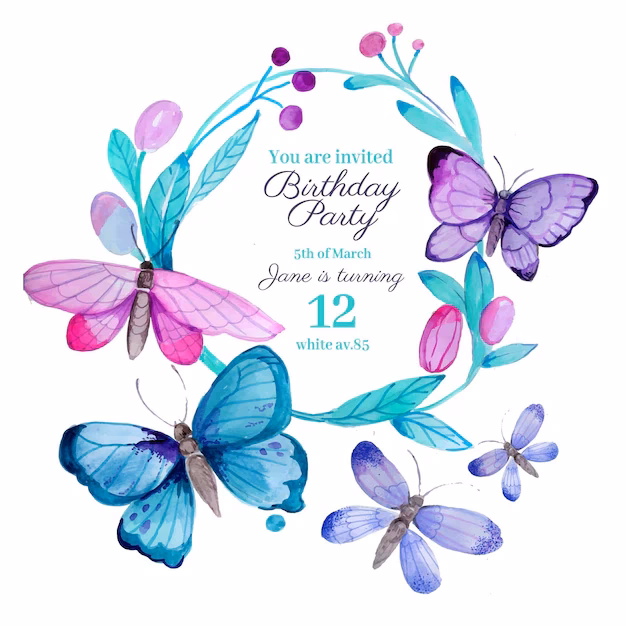 ¿Cómo se pueden editar las invitaciones de mariposas?