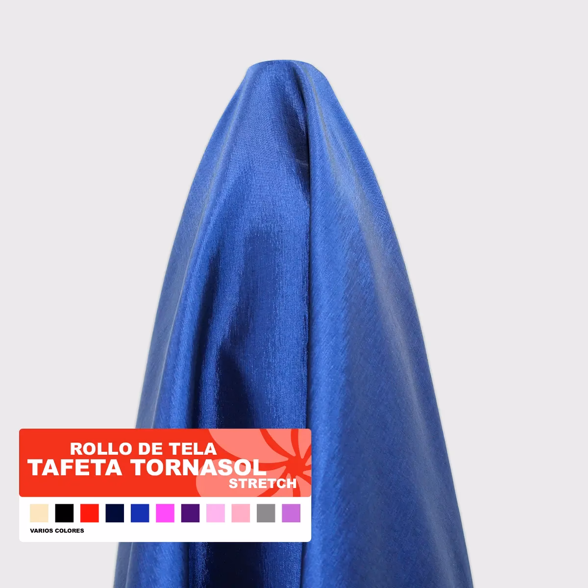 ¿Qué tipo de tela es la tafeta estampada?