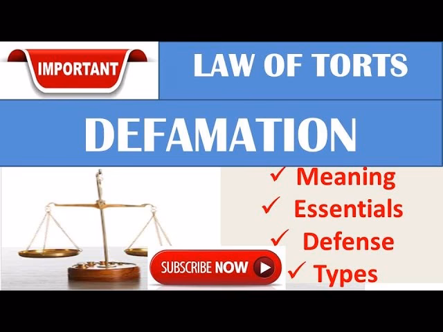 Is defamation a libel or slander?