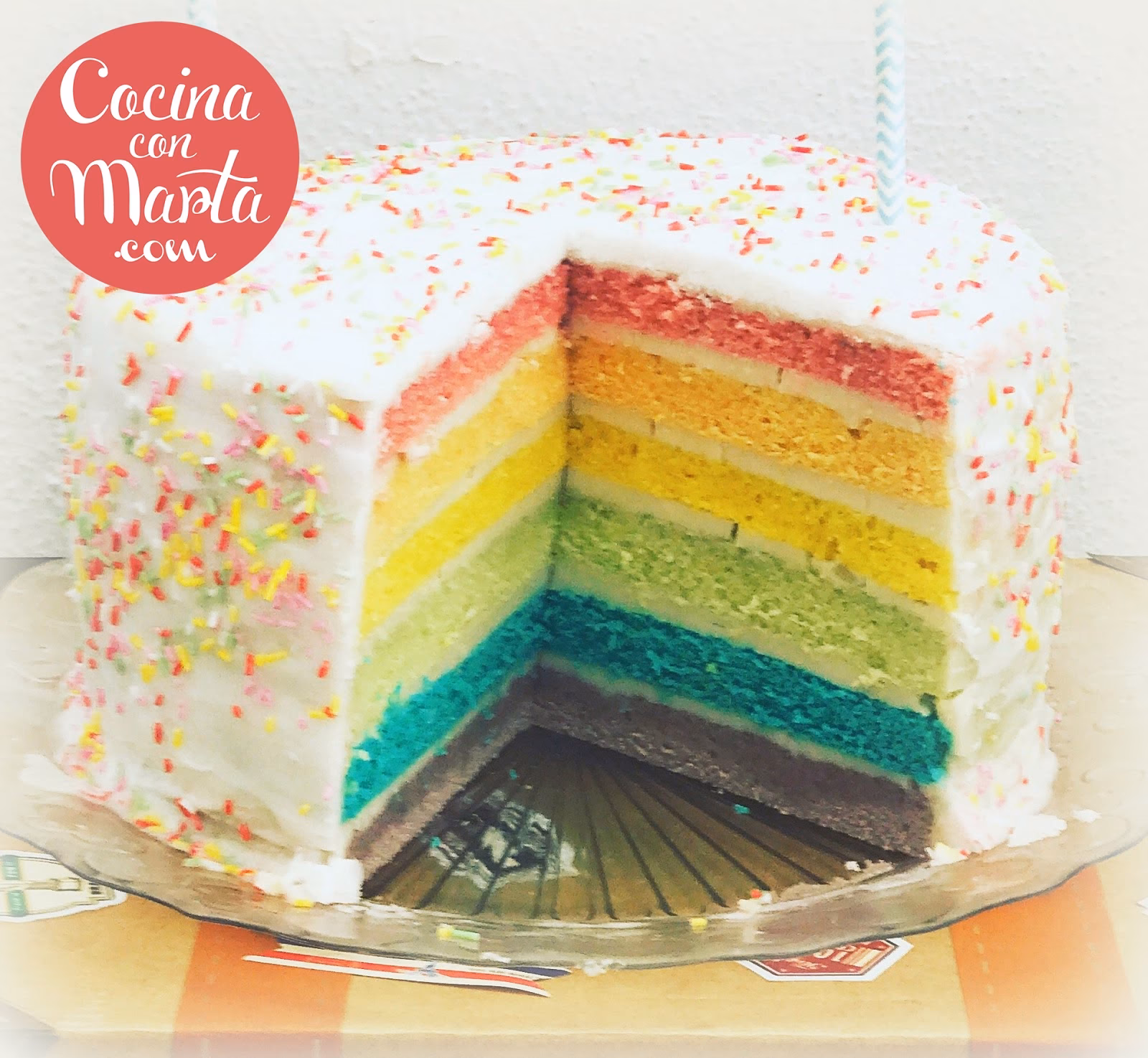 ¿Qué es una tarta arcoíris?