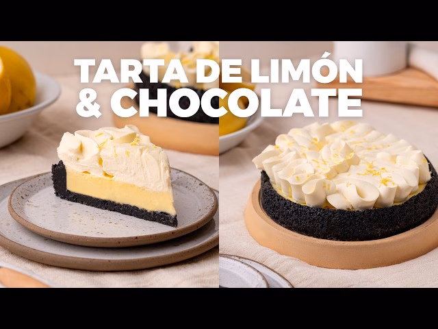 ¿Qué combina la tarta de limón y chocolate?