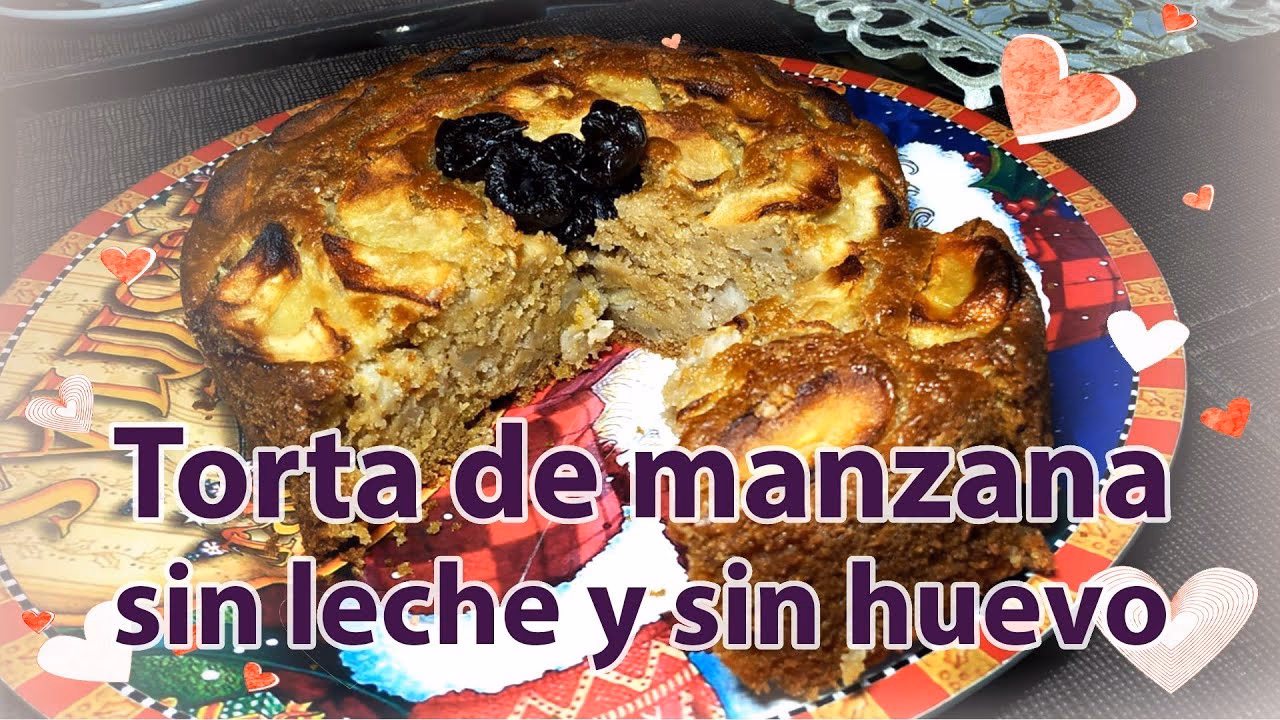 ¿Qué es el bizcocho de manzana sin huevo?