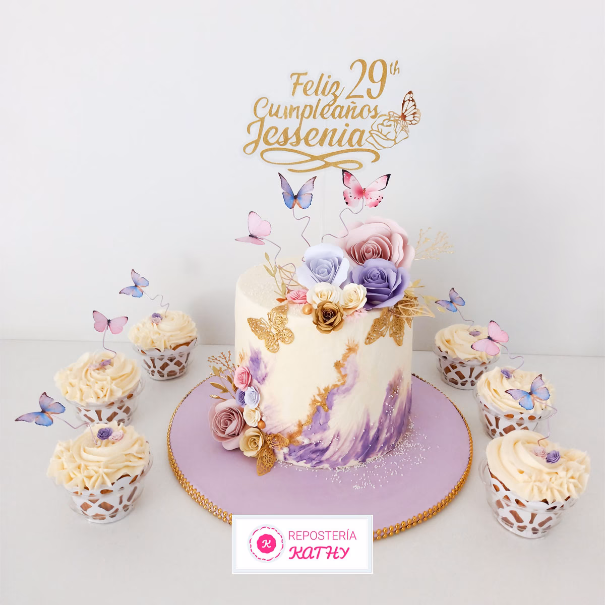 ¿Cómo incluir a las mariposas en un cupcake de alas?