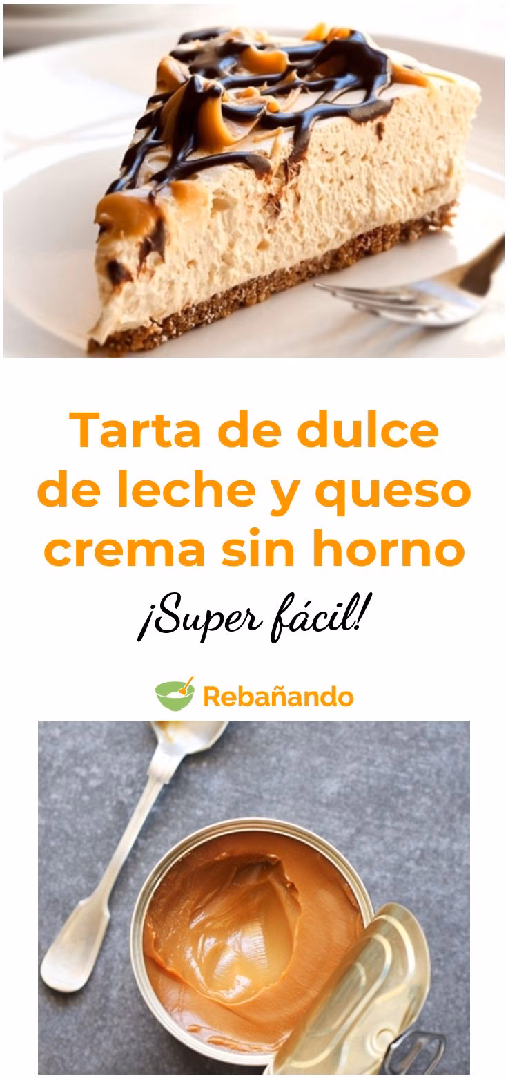 ¿Qué es la tarta de queso y dulce de leche sin horno?