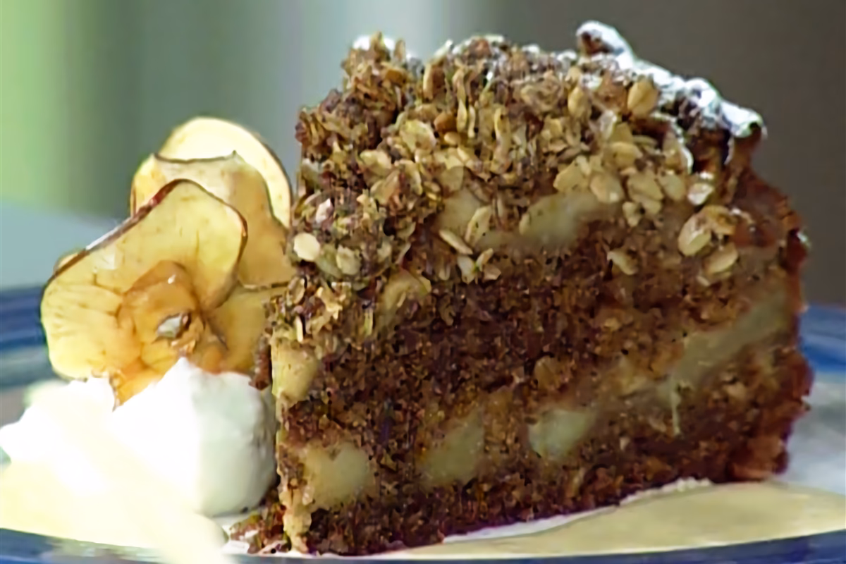 ¿Qué es la tarta de avena con manzanas?