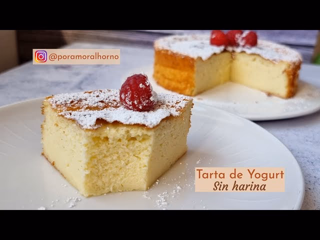 ¿Cómo se puede comer la torta de yogur sin azúcar y sin harina?