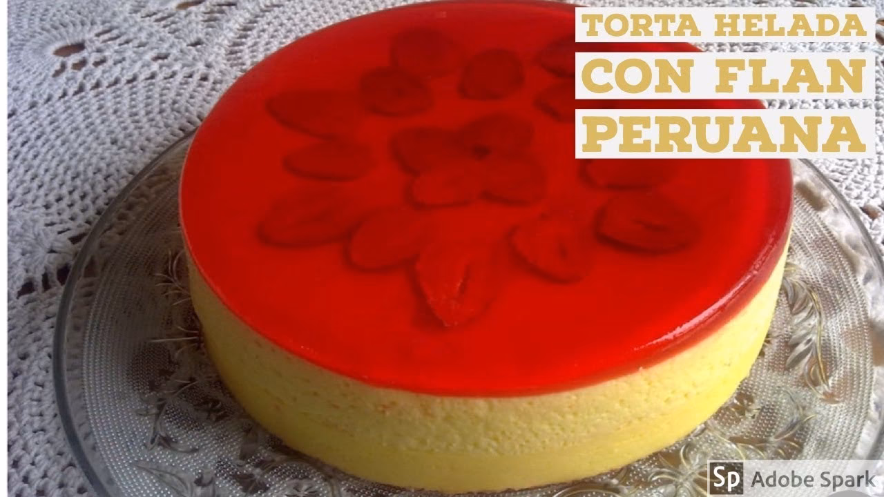 ¿Qué es el flan helado de queso con frutas?