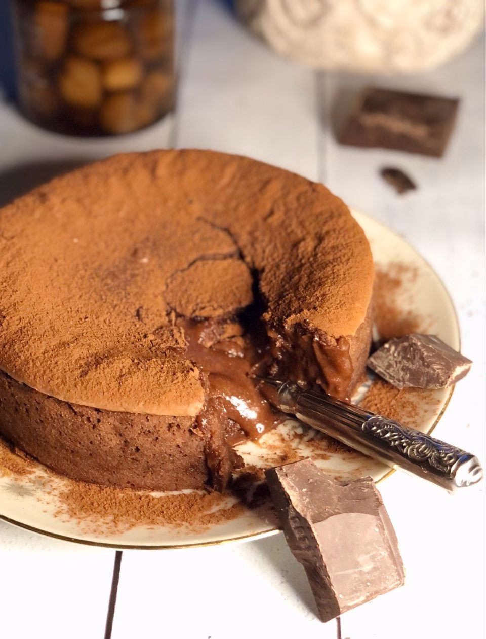 ¿Cómo decorar un moelleux de chocolate sin gluten?