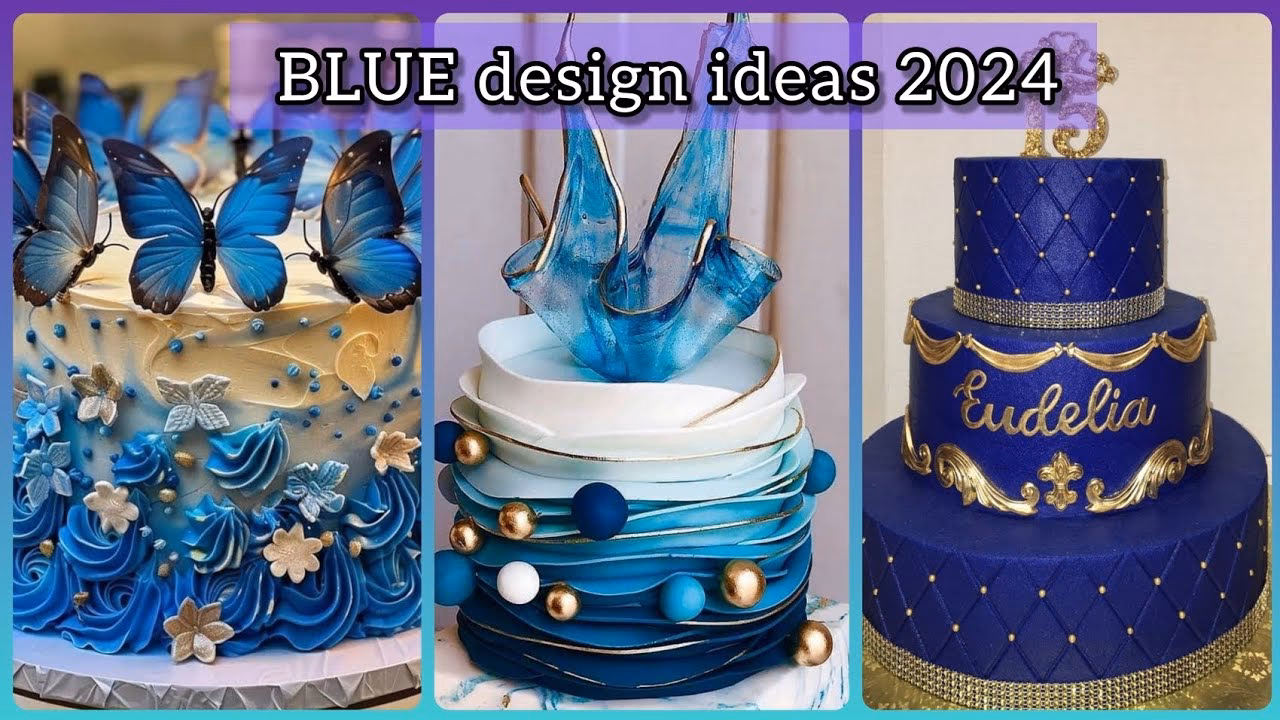 ¿Qué es un pastel azul de cumpleaños?