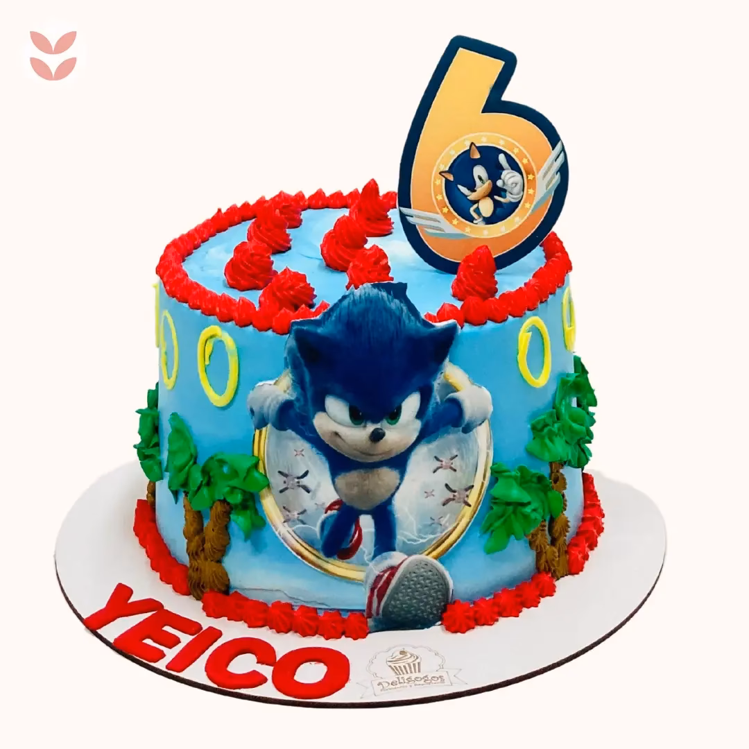 ¿Cómo decorar una torta de Sonic para niños?