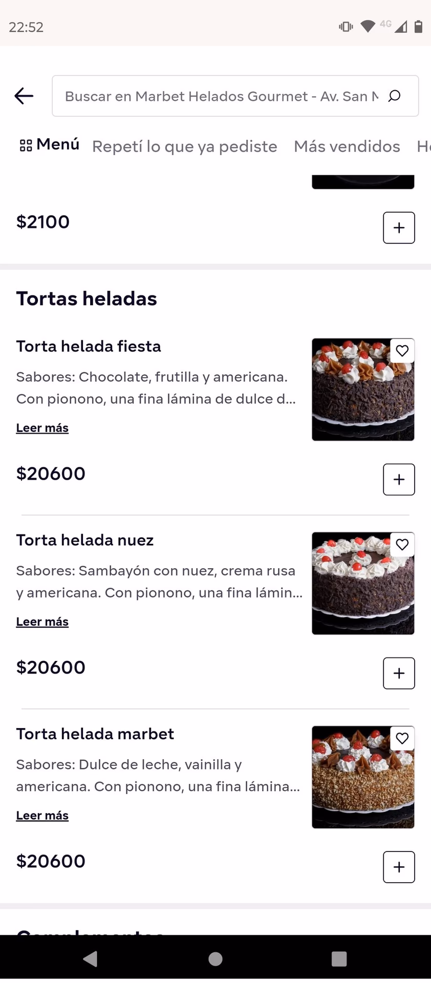 ¿Qué ofrece Marbet helados gourmet?