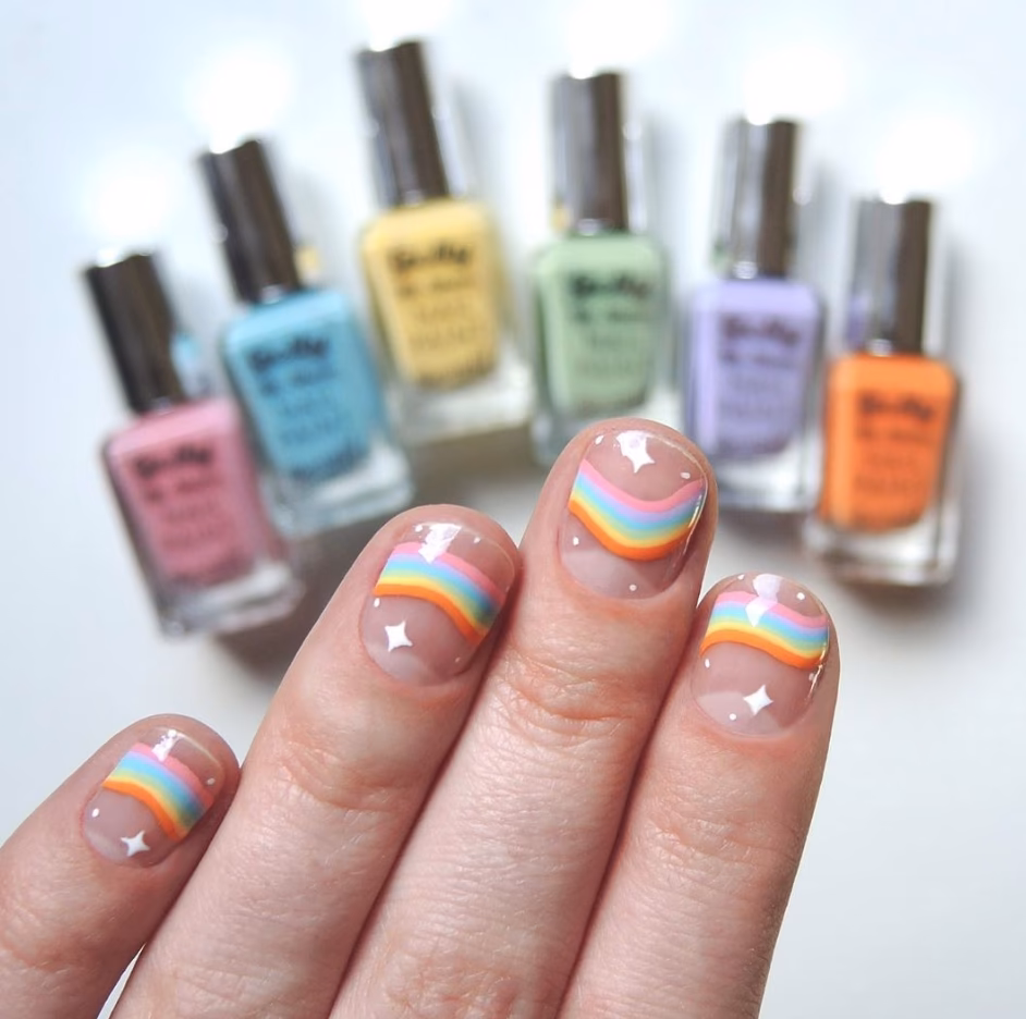 ¿Qué son las manicuras arcoíris?