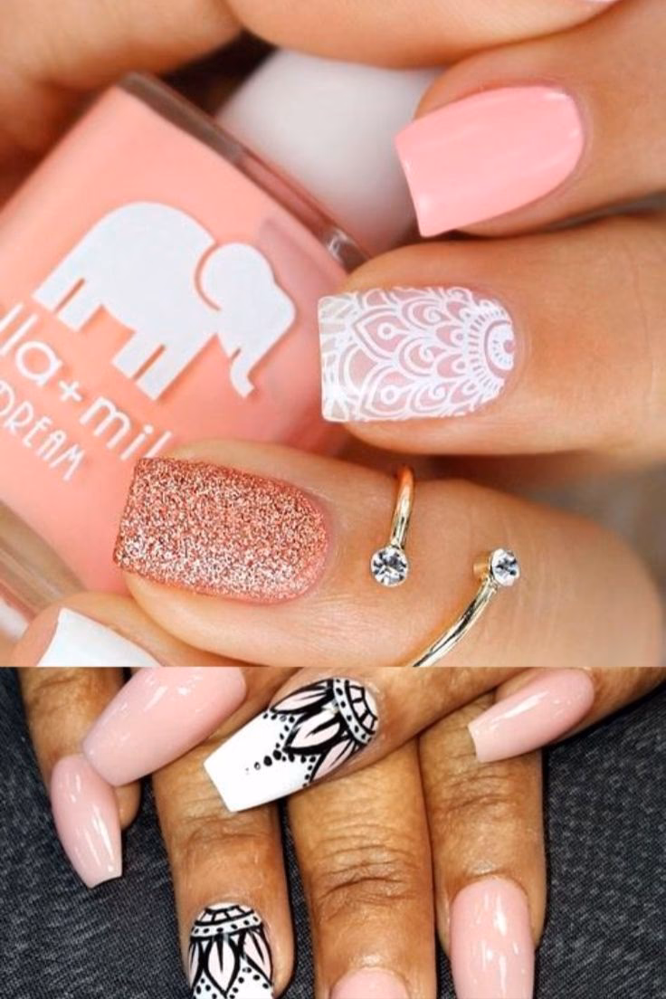 ¿Cuáles son los diferentes tipos de diseños de uñas de mandalas?