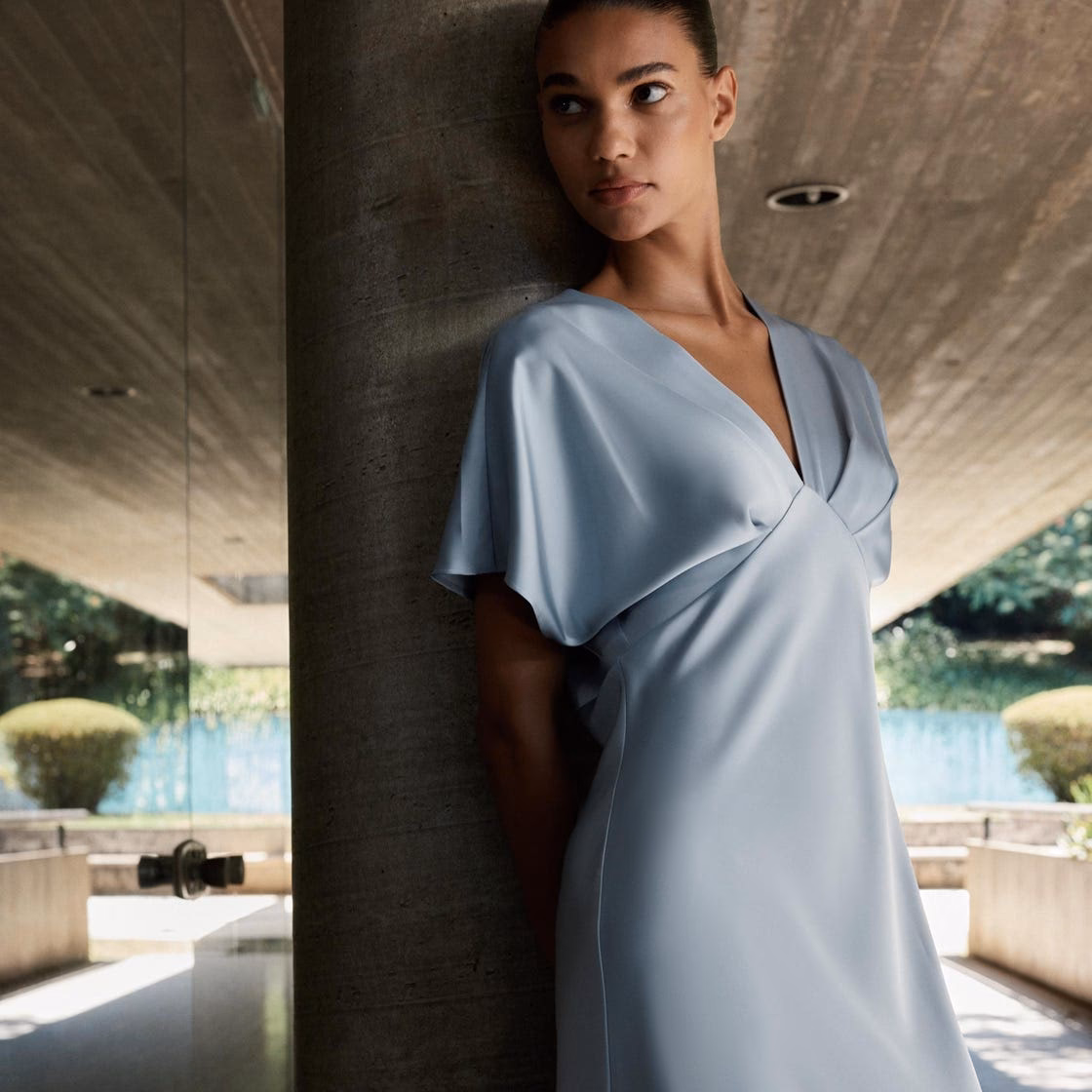 ¿Qué significa el vestido azul bordado de Zara?
