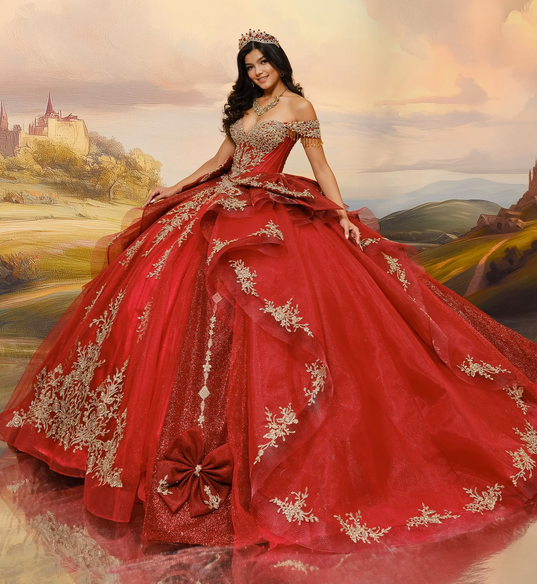 ¿Cómo combinar vestidos rojos para fiesta?