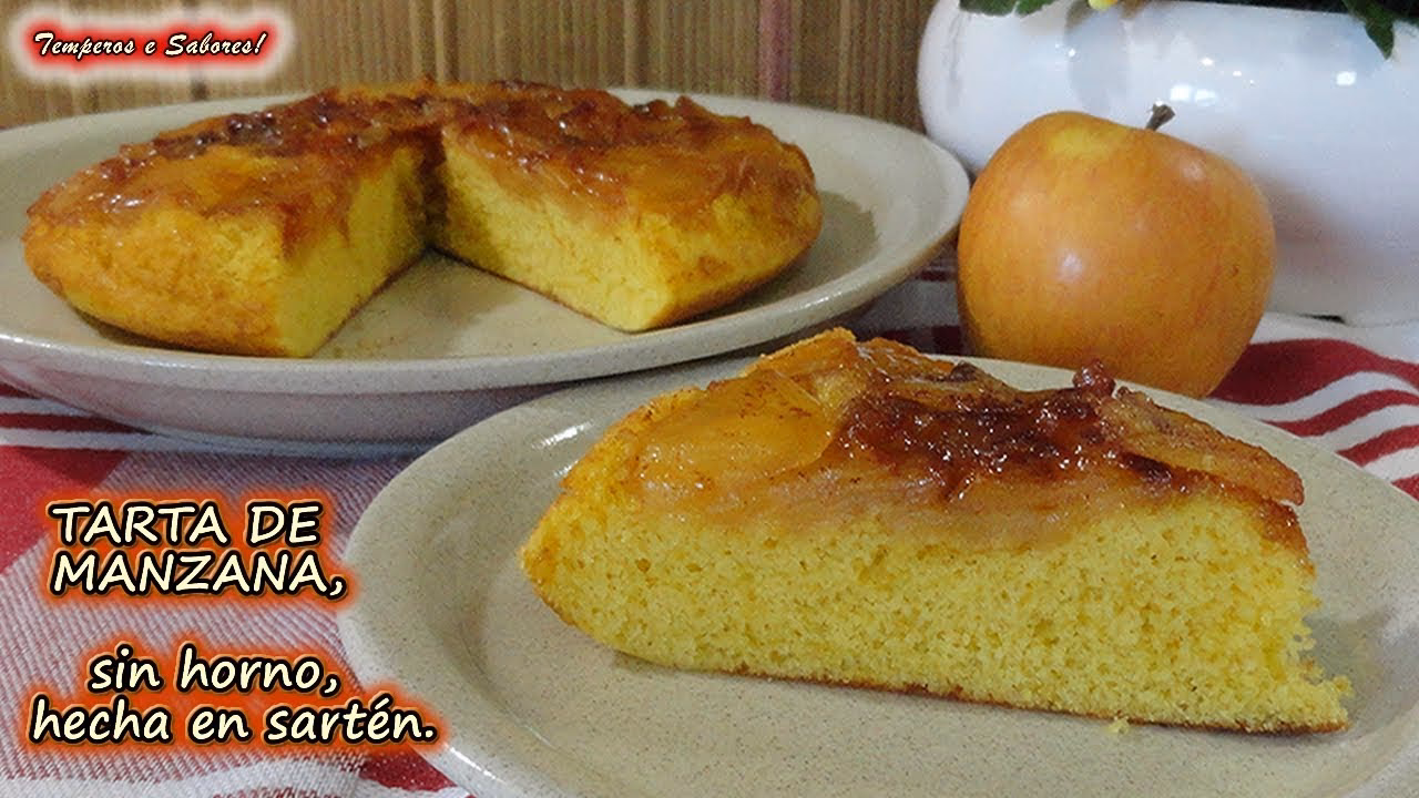 ¿Cómo hacer una sartén con manzanas y caramelo?