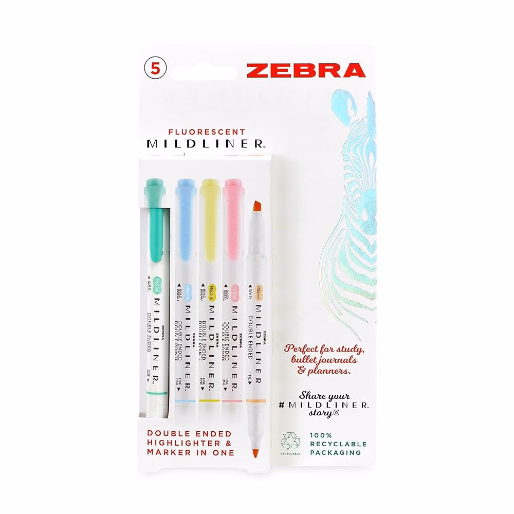 What are zebra Z Grip retractable highlighter pens?
